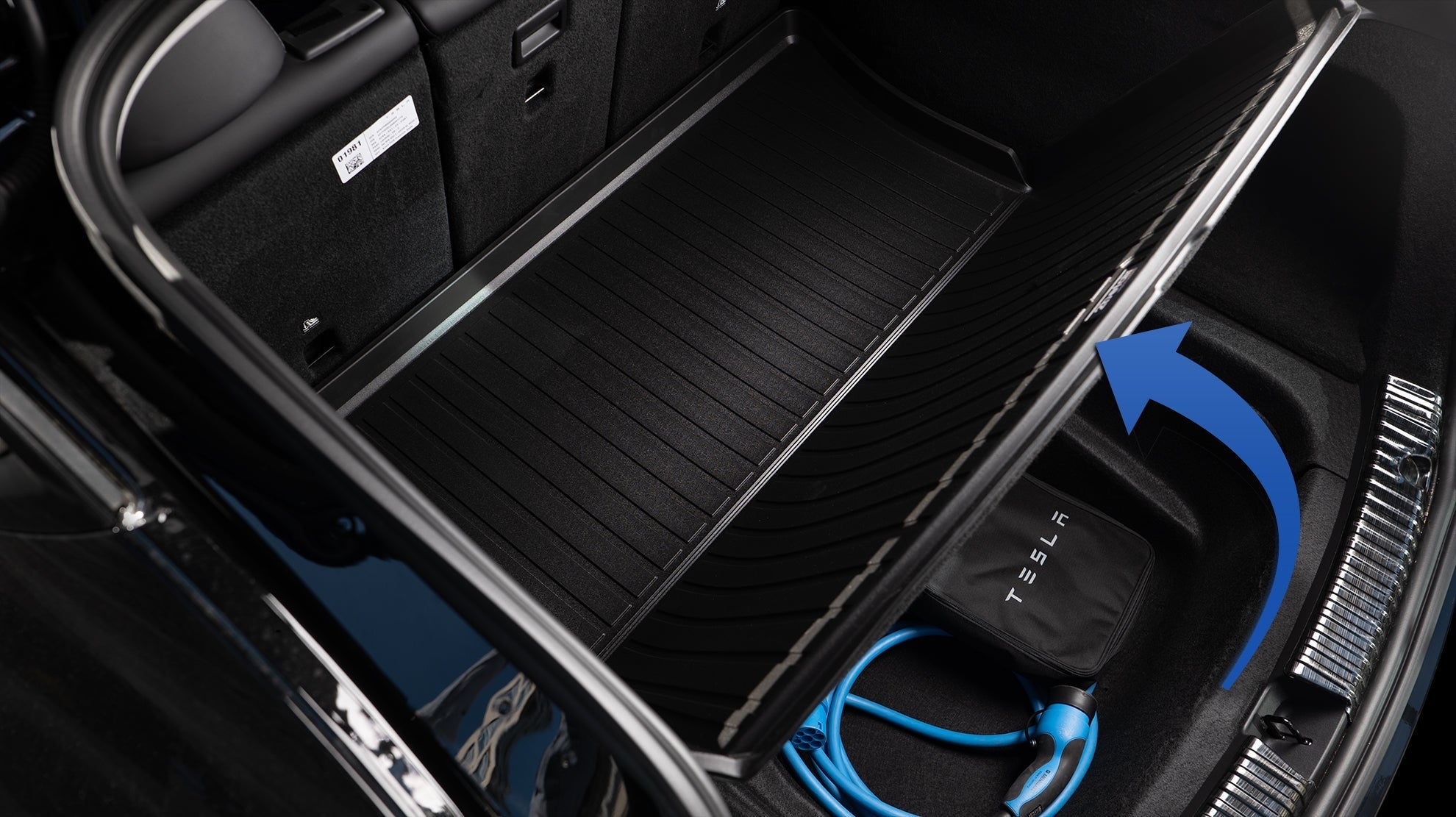 2befair Premium rubber mat trunk for the Tesla Model Y