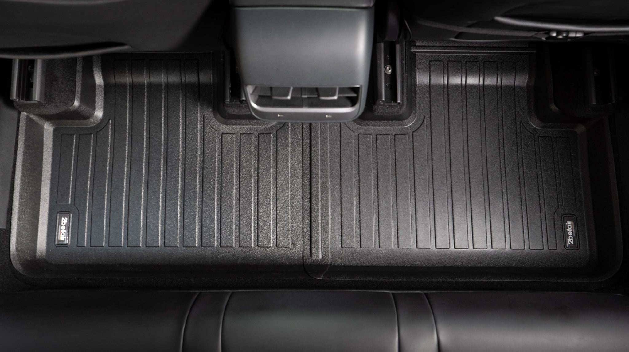 2befair Premium rubber mats footwell at the back for the Tesla Model Y