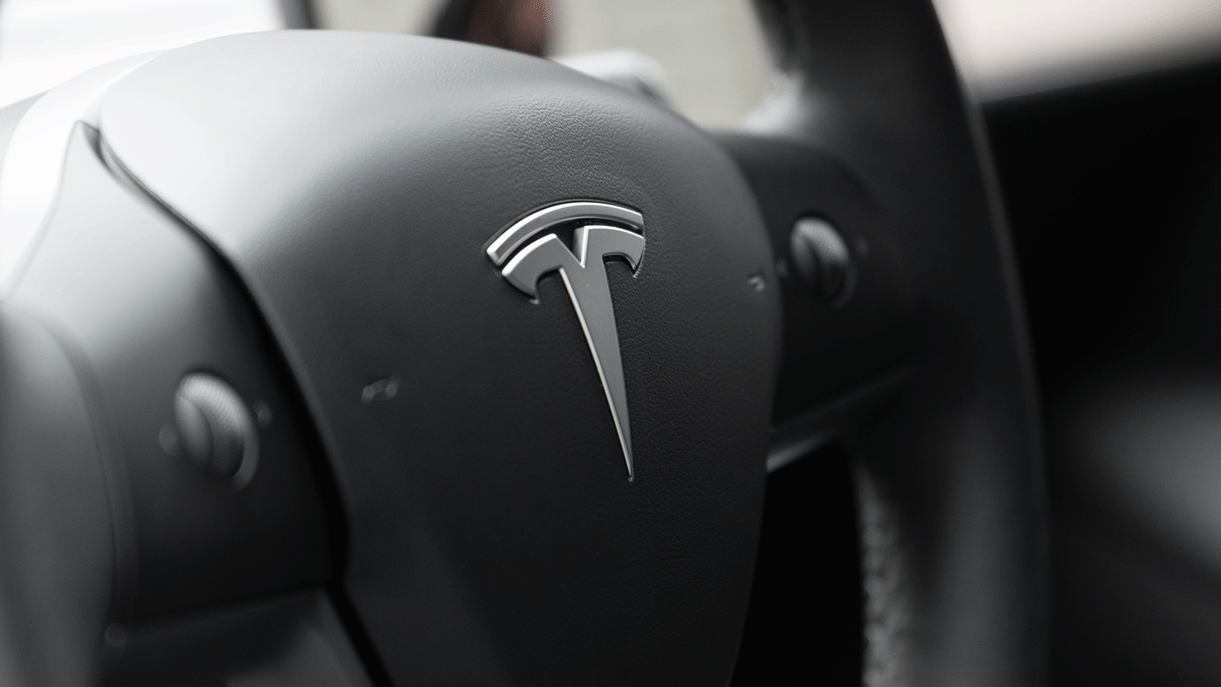 Logo emblems in black for the Tesla Model Y