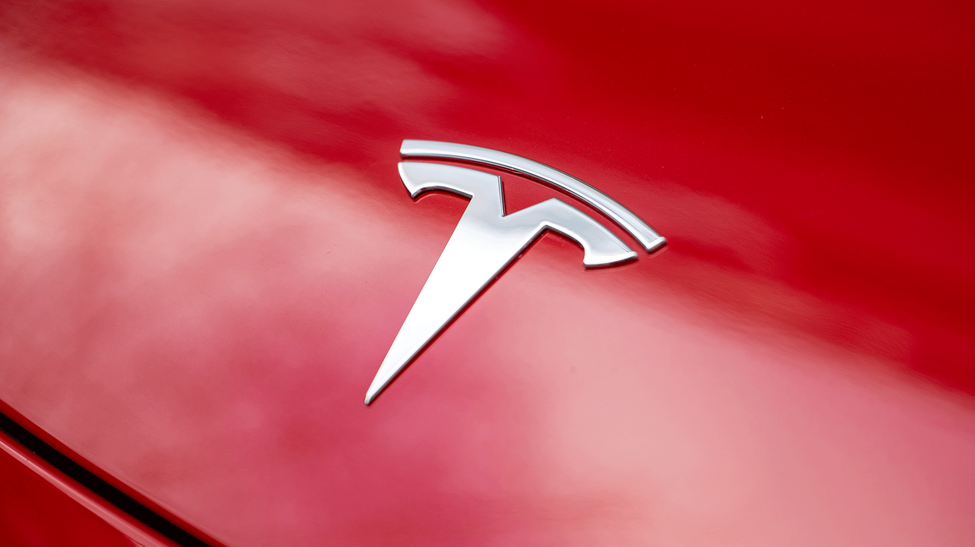 Logo emblems in black for the Tesla Model Y