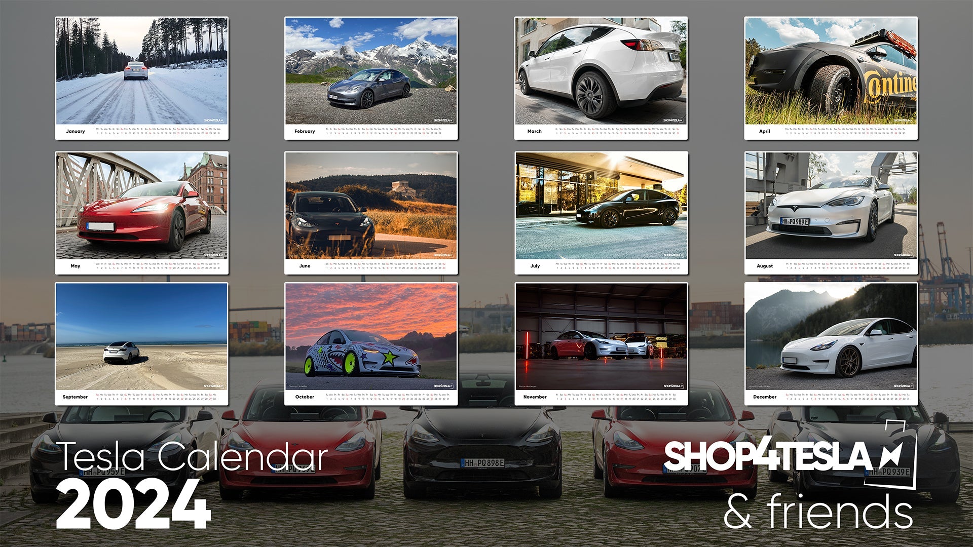 Tesla Calendar 2024 by Shop4tesla & Friends